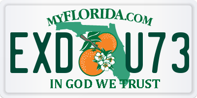 FL license plate EXDU73