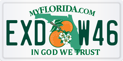 FL license plate EXDW46