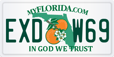 FL license plate EXDW69