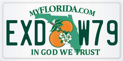 FL license plate EXDW79