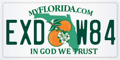 FL license plate EXDW84