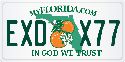 FL license plate EXDX77