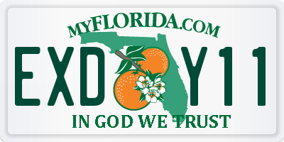 FL license plate EXDY11