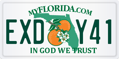 FL license plate EXDY41