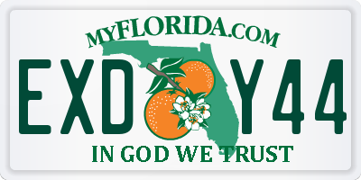 FL license plate EXDY44