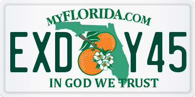 FL license plate EXDY45