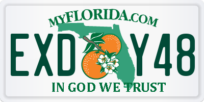FL license plate EXDY48