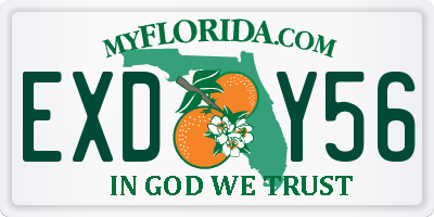 FL license plate EXDY56