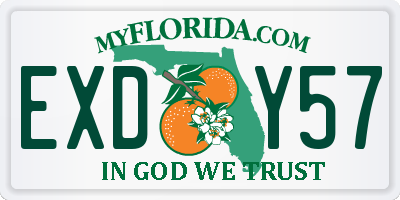 FL license plate EXDY57