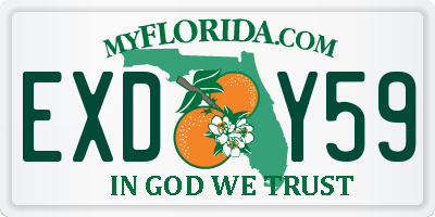 FL license plate EXDY59