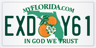 FL license plate EXDY61