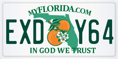 FL license plate EXDY64