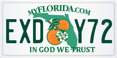 FL license plate EXDY72