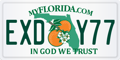 FL license plate EXDY77