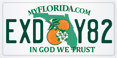 FL license plate EXDY82
