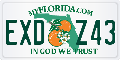 FL license plate EXDZ43