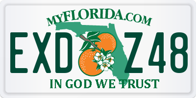 FL license plate EXDZ48