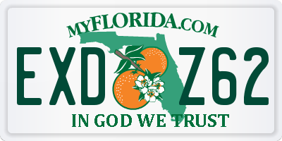 FL license plate EXDZ62