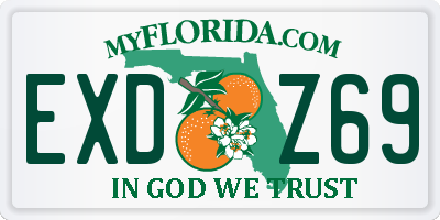 FL license plate EXDZ69
