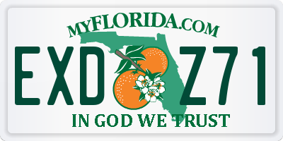FL license plate EXDZ71