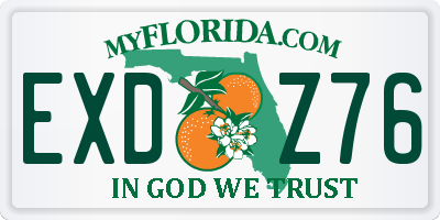 FL license plate EXDZ76