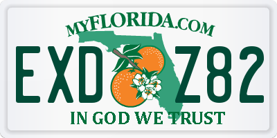 FL license plate EXDZ82