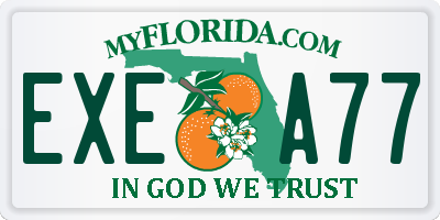 FL license plate EXEA77