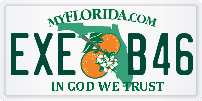 FL license plate EXEB46
