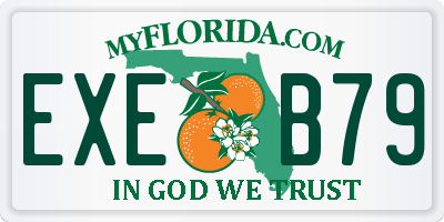 FL license plate EXEB79