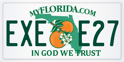 FL license plate EXEE27