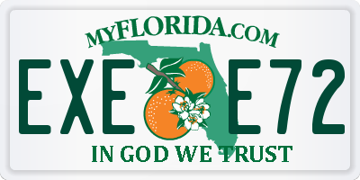 FL license plate EXEE72