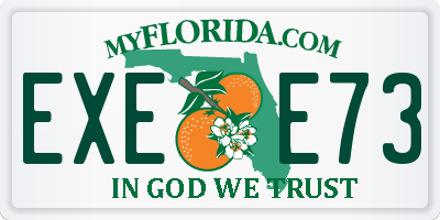 FL license plate EXEE73