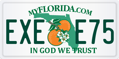 FL license plate EXEE75