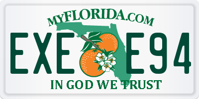 FL license plate EXEE94