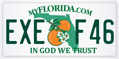 FL license plate EXEF46