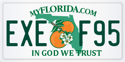 FL license plate EXEF95