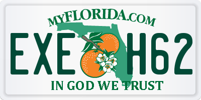 FL license plate EXEH62
