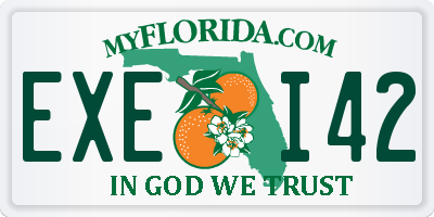 FL license plate EXEI42