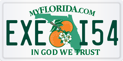 FL license plate EXEI54