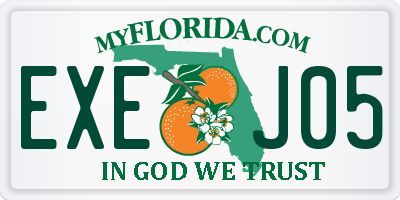 FL license plate EXEJ05