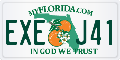 FL license plate EXEJ41