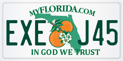 FL license plate EXEJ45