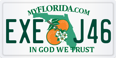 FL license plate EXEJ46