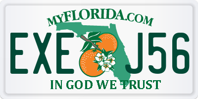 FL license plate EXEJ56
