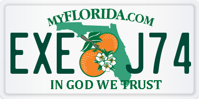FL license plate EXEJ74