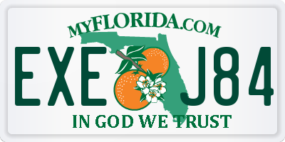 FL license plate EXEJ84
