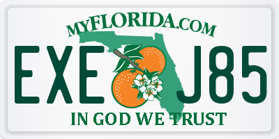 FL license plate EXEJ85