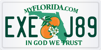 FL license plate EXEJ89