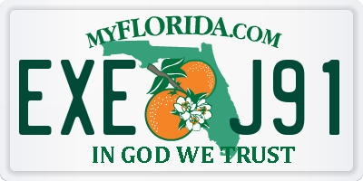 FL license plate EXEJ91
