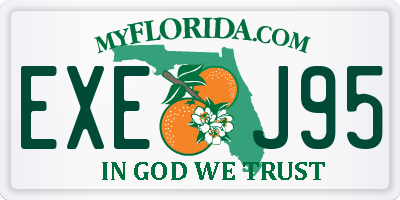 FL license plate EXEJ95